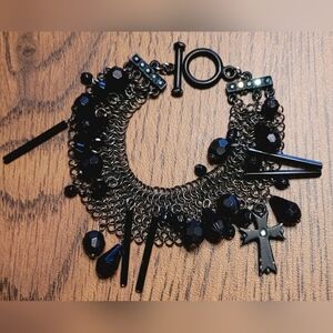 Gothic Style Cross Bracelet